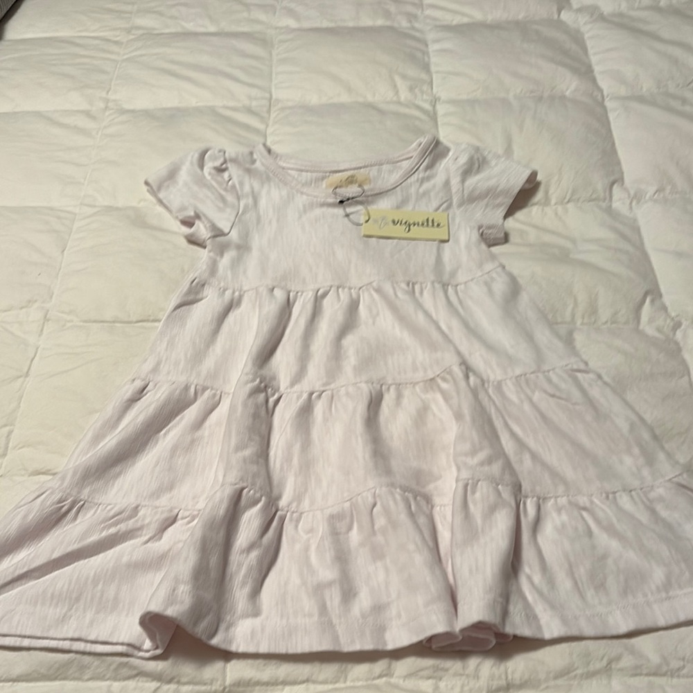 Vignette White Tiered Dress